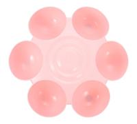 Veemoon Gamelle pour Chiots et Chats en Plastique Rose, Bol D’Alimentation Multifonction à Compartiments Multiples de Fleur, Mangeoire Stable Anti-Renversement pour Plusieurs Animaux