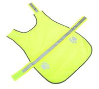 Veemoon Gilet Réfléchissant pour Animaux de Compagnie Jaune L en Tissu Oxford Imperméable, Gilet de Sécurité Ajustable pour Chiens, Équipement Extérieur et Visible pour Promenade Nocturne