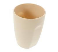 Veemoon Gobelet à Brosser Dents Plastique Beige Gobelet Minimaliste pour Salle de Bains Tasse de Voyage pour Couple et pour Rinçage et Usage