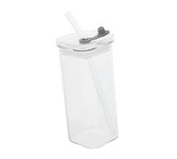 Veemoon Gobelet En Verre Tasses À Café Avec Couvercles Verres À Boire Pailles Bocal Transparent Avec Couvercle Et Paille Tasse À Lait Ronde En Tasses À Café En Jolie