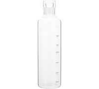 Veemoon Gourde de Sport en Verre 500ml Portable avec Échelle de Temps, Design Simple et Pratique pour Boissons et Randonnées