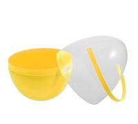Veemoon Grand ŒUf De PâQues Transparent 9.84 Pouces Avec PoignéE Contenant RéUtilisable À Ouvrir Pour Chasse Aux ŒUfs DéCoration De Vacances Et Panier De PâQues À Remplir