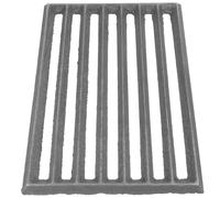 Veemoon Grille de Barbecue Rectangulaire en Fonte 235 X 17 CM Accessoire pour Barbecue au Charbon de Bois Support Cuisson Solide pour Foyer Extérieur Répartition Uniforme Chaleur