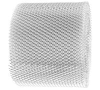 Veemoon Grille de Protection de Gouttière Prévient L'accumulation de Débris en Alliage D'aluminium Argenté, Pare-feuilles pour Conduits D'évacuation D'eau et Protège la Gouttière