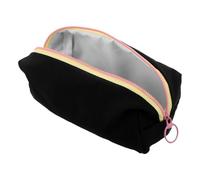 Veemoon Grosse Trousse à Crayons Zippée Noire Grosse Capacité Tissu Résistant Organiseur Multifonction pour Fournitures Scolaires Bureau Pochette Portable pour Étudiants et Artistes