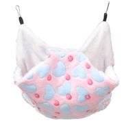 Veemoon Hamac Suspendu pour Hamster et Chinchilla Lit Chaud Double Couche Tissu Pelucheux 34 X 34 Cm Usage Intérieur Petits Animaux Cobayes, Rats, Écureuils