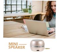 Veemoon Haut-Parleur de Bureau USB Rechargeable avec Prise Jack Mini Enceinte Externe Compacte Compatible PC et Tablette Stéréo Portable avec Batterie Longue Durée pour Usage Mobile et