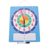 Veemoon Horloge Pédagogique Programmable pour Garçon et Filles, Tableau Blanc Effaçable à Sec Aiguilles Mobiles, Éducatif Inscriptible pour Apprendre L'heure la Maison, École et Salle