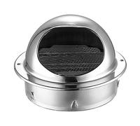 Veemoon Hotte D'extraction Murale Ronde 80 Mm en Acier Inoxydable Poli Épaissi, Couvercle D'aération Anti-rouille pour Conduit D'évacuation de Hotte Cuisine et Ventilation Domestique