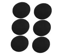 Veemoon Houppette à Poudre Visage, Lot De 6 Pièces, Ultra Fine Ronde 54x4 Mm, En Tissu Et Cuir Pu, Adaptée Pour Maquillage En Poudre Et Compacte, Usage Quotidien, Femmes