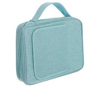 Veemoon Housse de Bible avec Poignée et Support Intégré Verte en Polyester et L'organisation de Carnets et Stylos Résistante à L'usure, Voyage