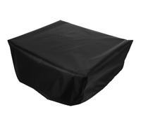 Veemoon Housse de Protection Anti-poussière et Étanche pour Tourne-Disque Vintage 18x14x6,75 Pouces en Tissu Oxford Noir, Cache-Haut-Parleur Compatible, pour Gramophone et Platine Vinyle