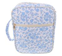 Veemoon Housse de Protection pour Polyester Rembourré Sac de Rangement Portable à Motif Floral pour Bible et Textes Étui Organisateur Pratique pour Fournitures de Bureau et Lecteurs