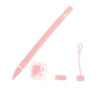 Veemoon Housse de Protection Silicone pour Stylus Compatible avec Apple Pencil Couleur Rose avec Pointes de Rechange et Boîte