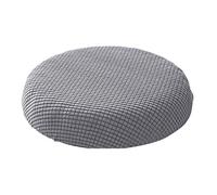 Veemoon Housse Pouf De Bar, Housse Tabouret Ronde Housse De Tabouret éLastique Housse De Tabouret en Tissu Lavable - 11 Pouces De Largeur, Housses De Chaise Douces Et Protectrices (Gris)