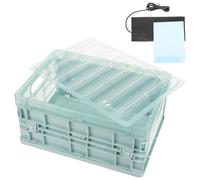 Veemoon Incubateur pour Perroquet en Plastique avec Coussin Chauffant USB, Espace Spacieux pour Observation, Accessoire Essentiel pour L'élevage Protection des Oisillons