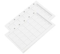 Veemoon Inserts de Remplacement pour Ordinateur Portable A7 en Papier Blanc, Surface Lisse Adaptée à L'écriture, 2 Sets de 45 Feuilles pour Prise de Notes et Écriture de Journaux