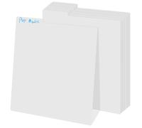 Veemoon Intercalaire 10 Onglets pour Disques Vinyles, Séparateur de Disque Vinyle en Pp Blanc, Lot de 10, Coins Arrondis, Organisation des Archives