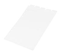 Veemoon Intercalaire Détachable pour Classeur A5 Transparent en Pvc, Séparateur de Page 6 Trous, Onglet Vertical pour Fournitures de Bureau et Organisation Professionnelle