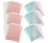 Veemoon Intercalaires Perforés pour Classeur A4 en Pp, 6 Sets Onglets Écrits pour Séparer Documents, Adaptés pour Carnet de Notes et Bloc-notes