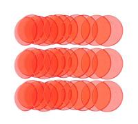 Veemoon Jetons de Bingo Transparents Rouges 100 Pcs Puces d'apprentissage Colorées en Plastique Solide pour Comptage, Calculs Mathématiques, Jeux de Société Éducatifs, Accessoires de