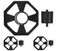 Veemoon Jeu de 10 Noyaux de Remplacement pour Dévidoir de Ruban Adhésif de Bureau en Plastique, Roue D'insertion Compatible, Accessoires pour Rouleau de Recharge, Utilisation