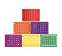 Veemoon Jeu de 5 Sets de Cartes Télépathiques Numériques Interactives pour Tours de Magie, Jouets Mathématiques Télépathiques, Cartes à Jouer pour Mentalisme et Fête D’Halloween