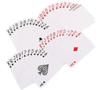 Veemoon Jeu de Cartes Vierges à Sublimation Thermotransfert, Papier Blanc Recto Simple, Format Poker Standard, 54 Fiches de Notes pour Création DIY, Divertissement Familial et Jeux
