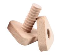 Veemoon Jeu de Vis Éducatif en Bois Naturel 1 Set, à Vis Assorti Triangle pour Garçon et Filles, Développement Coordination Œil-Main et Capacités Cognitives, D’Assemblage ’Apprentissage