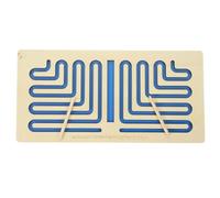 Veemoon Jeu Éducatif Labyrinthe en Bois pour Garçon et Filles D'entraînement Interhémisphérique Bleu Coordination Main-œil et Stimulation Cérébrale 1 Set pour Développement Cognitif