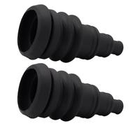 Veemoon Joint en Caoutchouc pour Automobile 2pcs, Œillets Résistants à l'usure pour Câbles de Véhicule, Passe-câble en Caoutchouc Noir pour SUV