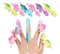 Veemoon Jouets Dinosaures Extensibles pour Doigts, 30 Pièces Plastiques Colorées, Figurines D’Animaux Flexibles et Volants, Jeux Amusants à Tirer pour Garçon et Filles et Style Aléatoire