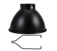 Veemoon -Jour Fabrication Précise Isolant en Métal Noir Angle de Couverture Large pour Lampe Chauffante Reptile pour Terrarium Reptile
