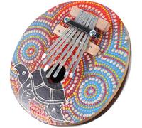 Veemoon Kalimba 7 Touches en Coquille de Noyer Colorée Mini Piano à Pouces pour Débutants Instrument de Musique Portable pour École Camping et Détente Piano à Doigts Couleur Aléatoire