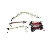 Veemoon Kit 65 Câbles de Connexion Male-Femelle pour Plaque D'essai, Fil de Connexion Électronique Polyvalent, Matériel Solide, Usage Éducatif et Expérimental, Compatible Circuits