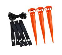 Veemoon Kit Ancrage pour Jeunes Arbres Support de Fixation pour Jardin Extérieur avec Sangles et Clous Accessoire Complet pour Croissance Droite des Plants