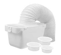Veemoon Kit Condenseur Seche Linge Connecteur de Sèche-Linge en Plastique Blanc, Accessoire Seche Linge Facile à Nettoyer pour Sèche-Linge Tambour