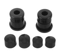 Veemoon Kit D'accessoires Skateboard 1 Jeu de Silentblocs en PU Noir, Coussinets Amortisseurs de Chocs pour Trucks, Bagues Indépendantes Anti-Vibrations, Compatible Longboard pour Contrôle