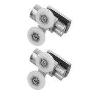 Veemoon Kit De 2 Roulettes Pour Porte De Coulissante En Verre - Quincaillerie - Pièces De Rechange - Roulettes Universelles Pour Porte De - Poulie De Salle De Bain