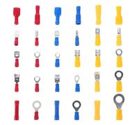 Veemoon Kit de 480 Cosses à Sertir Isolées en Caoutchouc Connecteurs Rapides Mâles et Femelles Connecteurs Électriques pour Câblage Automobile Ensemble Complet Boîte de Rangement