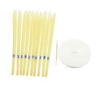Veemoon Kit de Bougies pour Éliminer Cérumen 5 Pièces Cône en Cire d'Abeille Outil de Nettoyage des Oreilles Soin à Élimination Douce du Cérumen pour Adultes et Familles