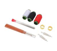 Veemoon Kit de Couture 34 Pièces avec Grandes Aiguilles en Acier 3 Bobines de Fil 2 Enfile-Aiguilles 2 Dé à Coudre Découseur et Étui Compact - Trousse de Couture Portable pour