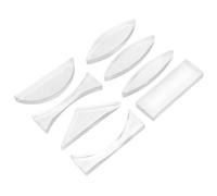 Veemoon Kit de Lentilles Optiques Acrylique 8 Pièces - Ensemble D’Expériences D’Optique Physique et Géométrique pour Salle de Classe Lentilles Convexes et Concaves Transmission