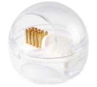 Veemoon Kit de Nettoyage pour Embouts de Manucure Détachables, Brosse Douce et Rigide en Plastique Transparent Blanc, Boîte Compacte pour Nettoyage Précis des Forets, Accessoire