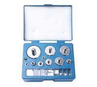 Veemoon Kit de Poids D'étalonnage en Acier 500g avec Pincettes, Précision M2, Ensemble Complet de 10mg à 200g pour Usage Commercial et Éducatif