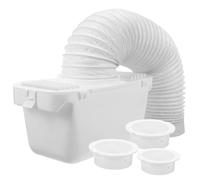 Veemoon Kit De Raccord Et Collecteur De Peluches Pour Sèche-linge Tambour, Bac à Condensation Connecteur De Conduit, Tuyau De Ventilation Intérieur, Gestion De L’humidité, Entretien Facile