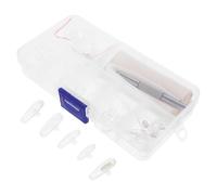 Veemoon Kit de Réparation de Plaquettes Nasales pour Lunettes - 25 Paires en Silicone Souple Antidérapant Coussinets à Chambre à Air à Visser 5 Modèles Compatibles Montures Lunettes