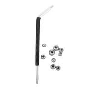 Veemoon Kit de Réparation pour Saxophone et Clarinette 8 Boules Métalliques 1 Boule Tubulaire Tige Longue Outil Compact pour Entretien Précis D’Instruments à Vent en Métal Accessoires