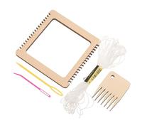 Veemoon Kit de Tissage Compact Outil DIY et Portable pour Métiers à Débutants et Artisans Avancés Accessoire pour Écharpes Pulls et Décorations Murales Couleur Aléatoire