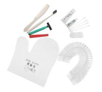Veemoon Kit De Voyage Jetable Hôtel 20 Pièces Brosses à Dents, Peignes En Paille De Blé, Rasoirs, Caps De Bain Et Lingettes Nettoyantes, Léger Et Compact Pour Invités, Usage Hôtelier Et Voyages